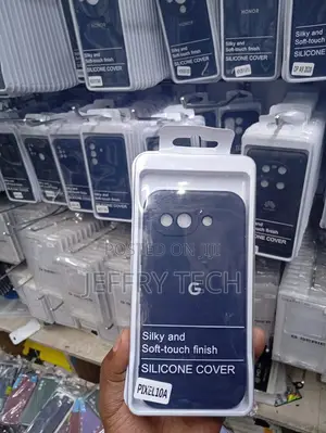 Black Silicone Back Cover for a Google Pixel Phone Model "PIXEL 10A