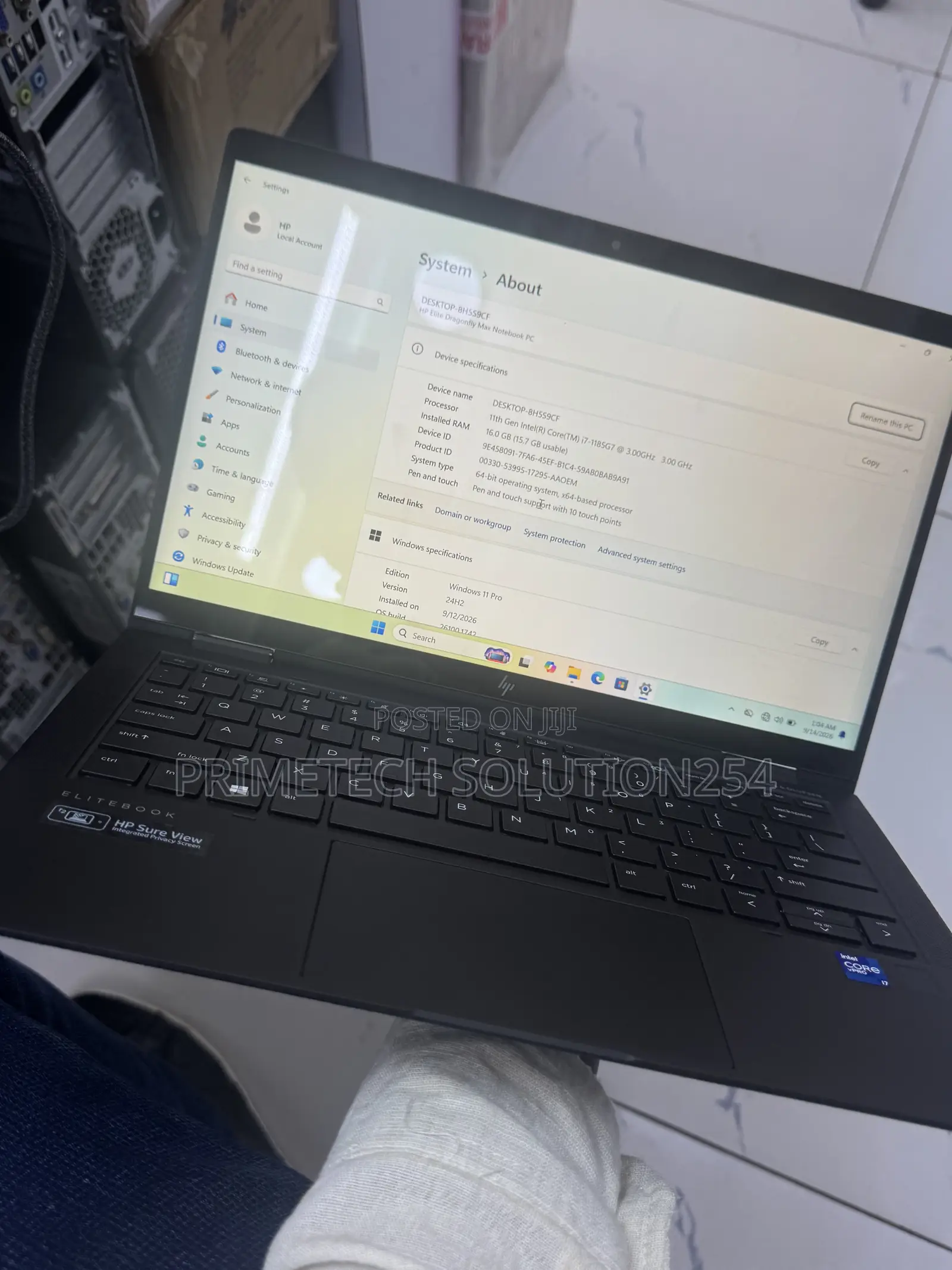 Laptop HP Elite Dragonfly x360 11th Gen 16GB Intel Core i7 SSD 512GB