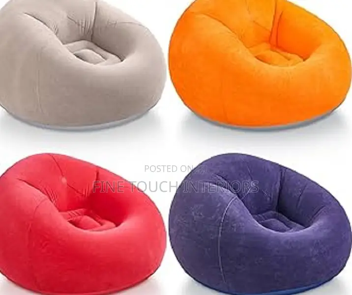 Space-Saving Inflatable Bean Bag Chairs