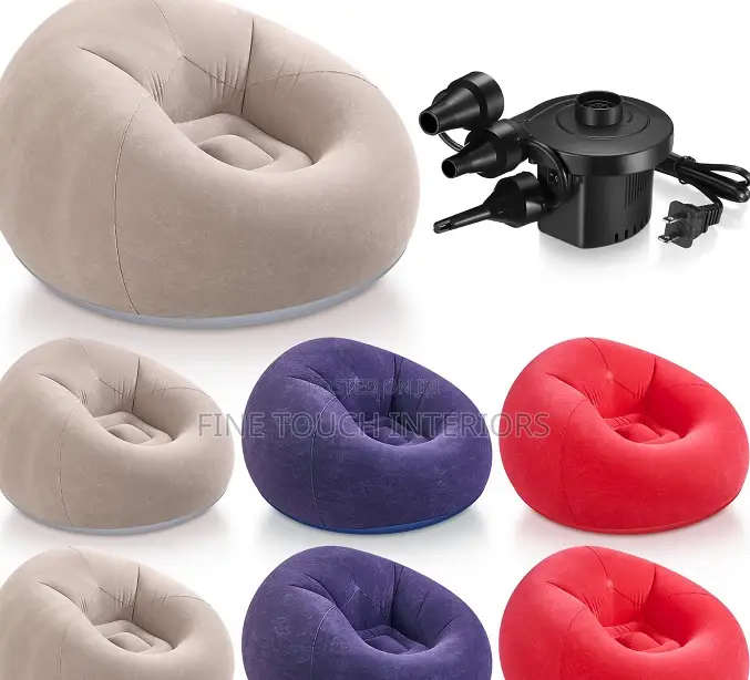 Space-Saving Inflatable Bean Bag Chairs