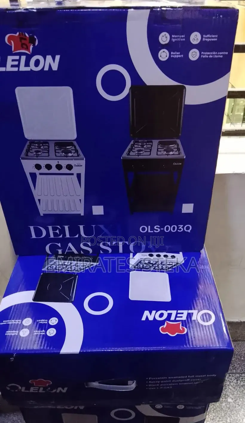 Olelon 4 Gas Burner With Shelves