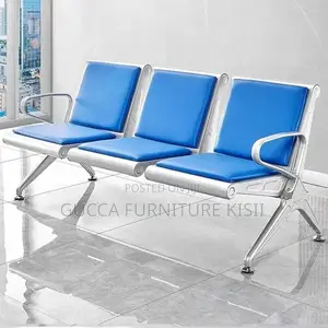 Waiting Bench; Heavy Duty Blue Waiting Bench