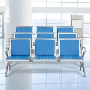 Waiting Bench; Heavy Duty Blue Waiting Bench