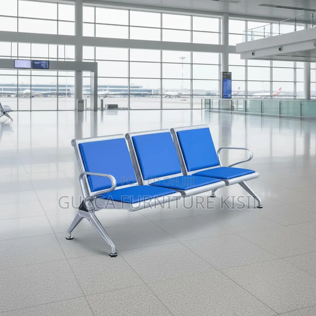Waiting Bench; Heavy Duty Blue Waiting Bench