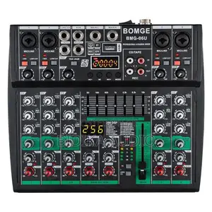 New Edition -BOMGE Professional DJ Audio Mixer, 6-Channels