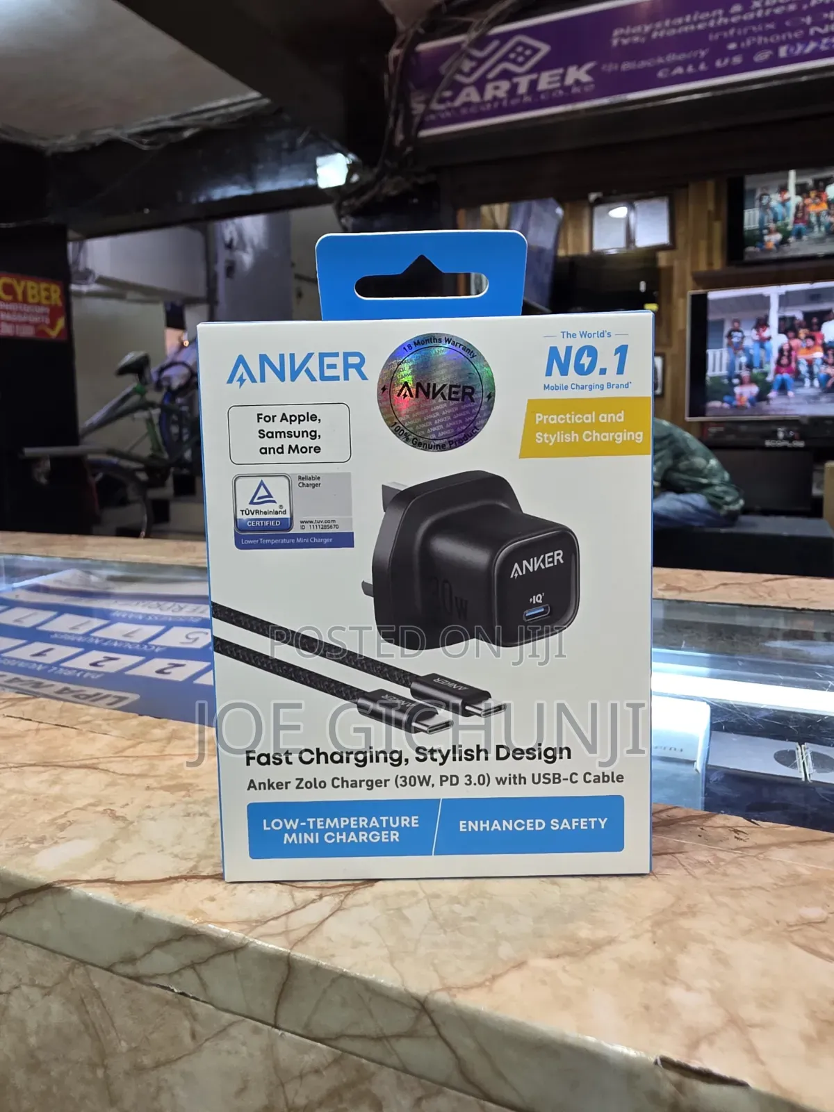 Anker Zolo 30W Charger PD 3.0 With USB-C Cable