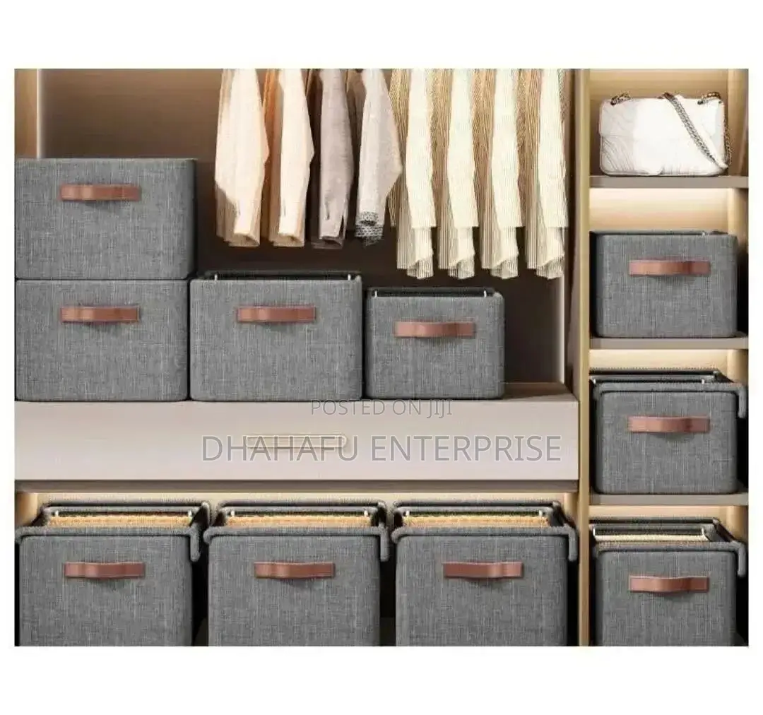 Foldable Closet/Wardrobe Organizer Box With Clear Lid – Large