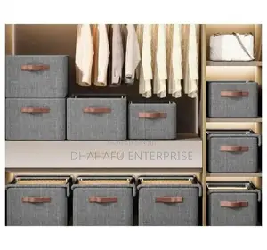 Foldable Closet/Wardrobe Organizer Box With Clear Lid – Large