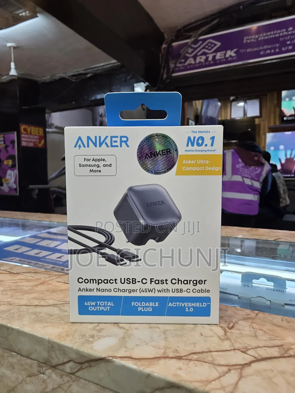 Anker Nano 45W USB-C Charger With USB-C Cable