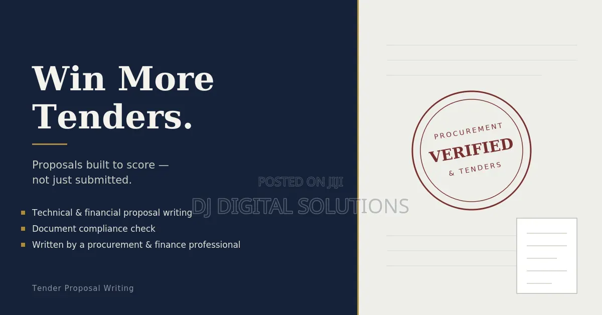 Tender Proposal Writing