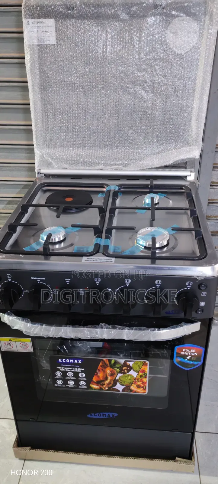 Ecomax 60 by 60 3+1 Turbo Fan Standing Cooker