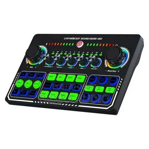 New Arrival X50 Live Sound Card Audio Mixer