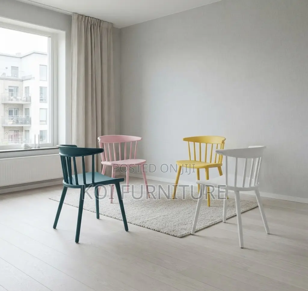 Home Chairs; Plastic Armless Outdoor Balcony Dining Chairs