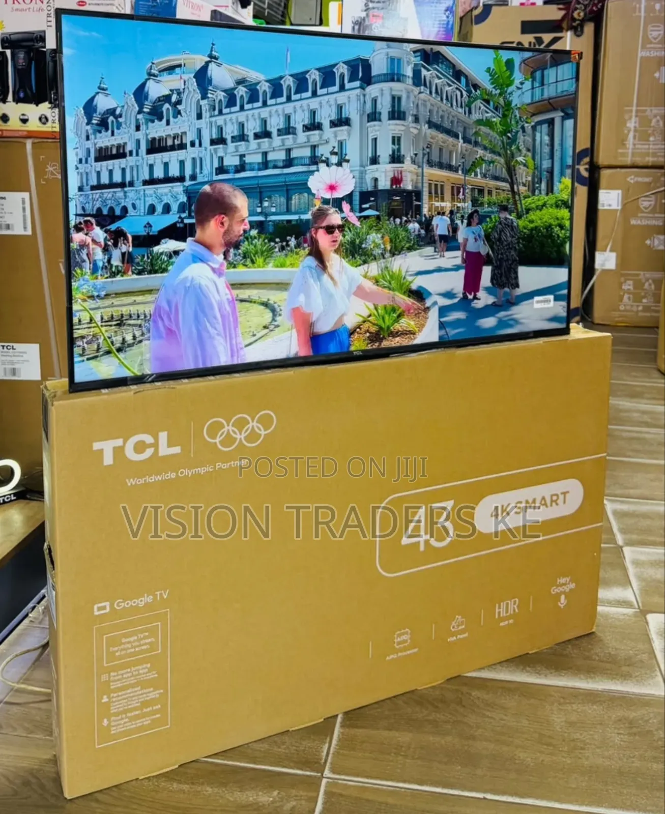 TCL 43V6D 43inches Smart Google Frameless TV With Bluetooth