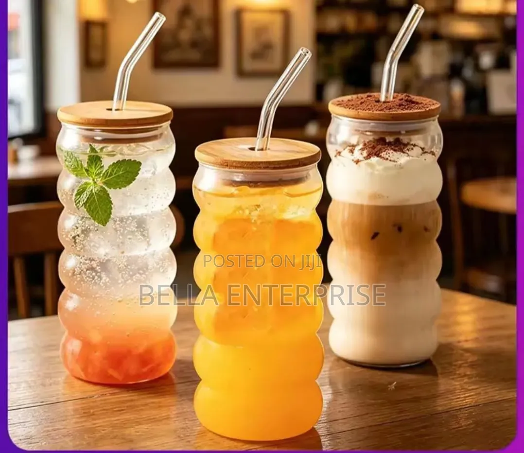 Portable Smoothie Jar With Straw, Capacity:600ml