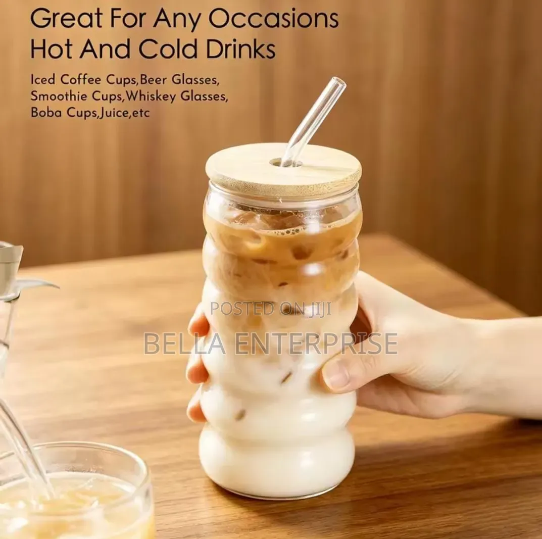 Portable Smoothie Jar With Straw, Capacity:600ml