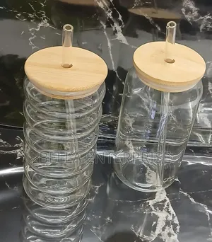 Portable Smoothie Jar With Straw, Capacity:600ml