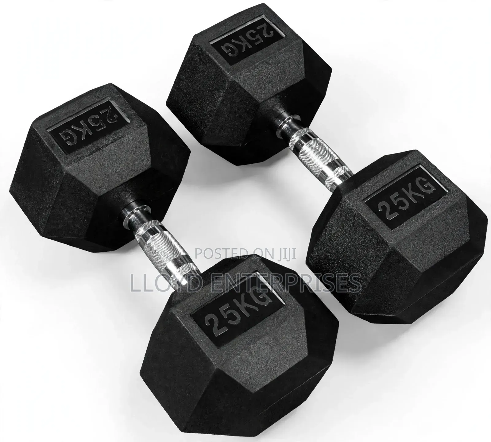 50kg Hexagonal Dumbells 25kg Pair