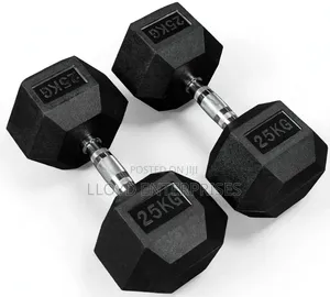 50kg Hexagonal Dumbells 25kg Pair