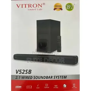 Vitron V52SB 2.1 Soundbar With Subwoofer – Bluetooth Remote