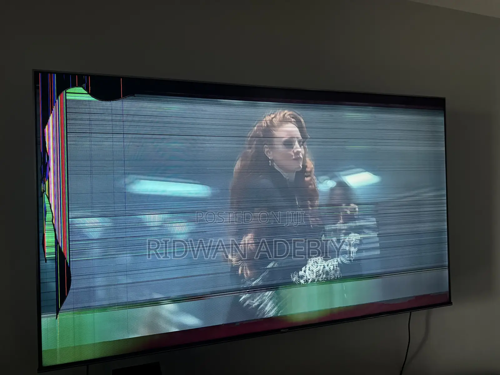 Cracked Hisense LED Backlight TV 85 Inches