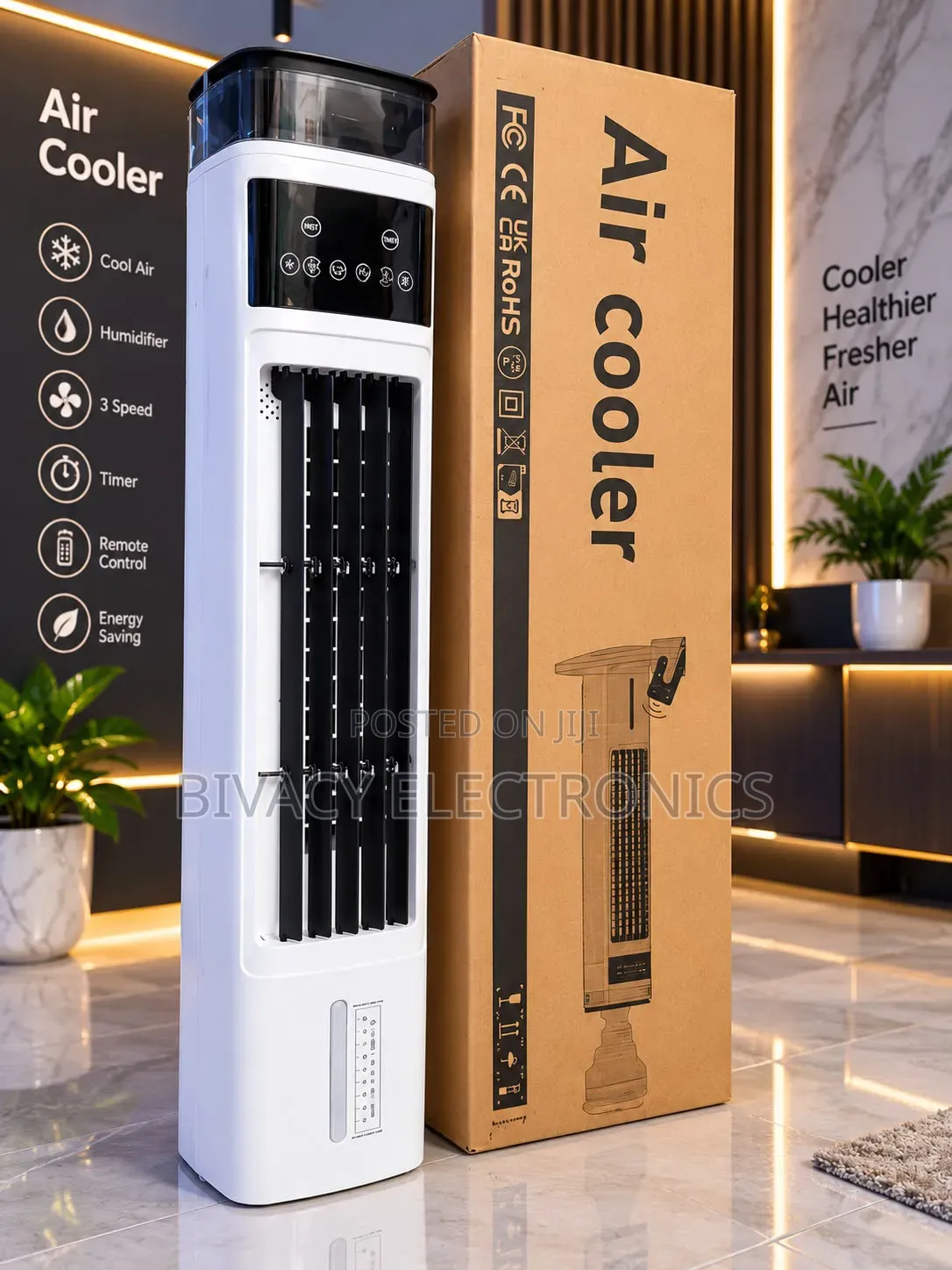 Tower Air Cooler Powerful Cooling Airflow
