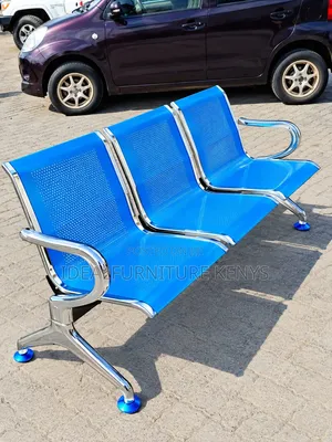 Blue Waiting Bench