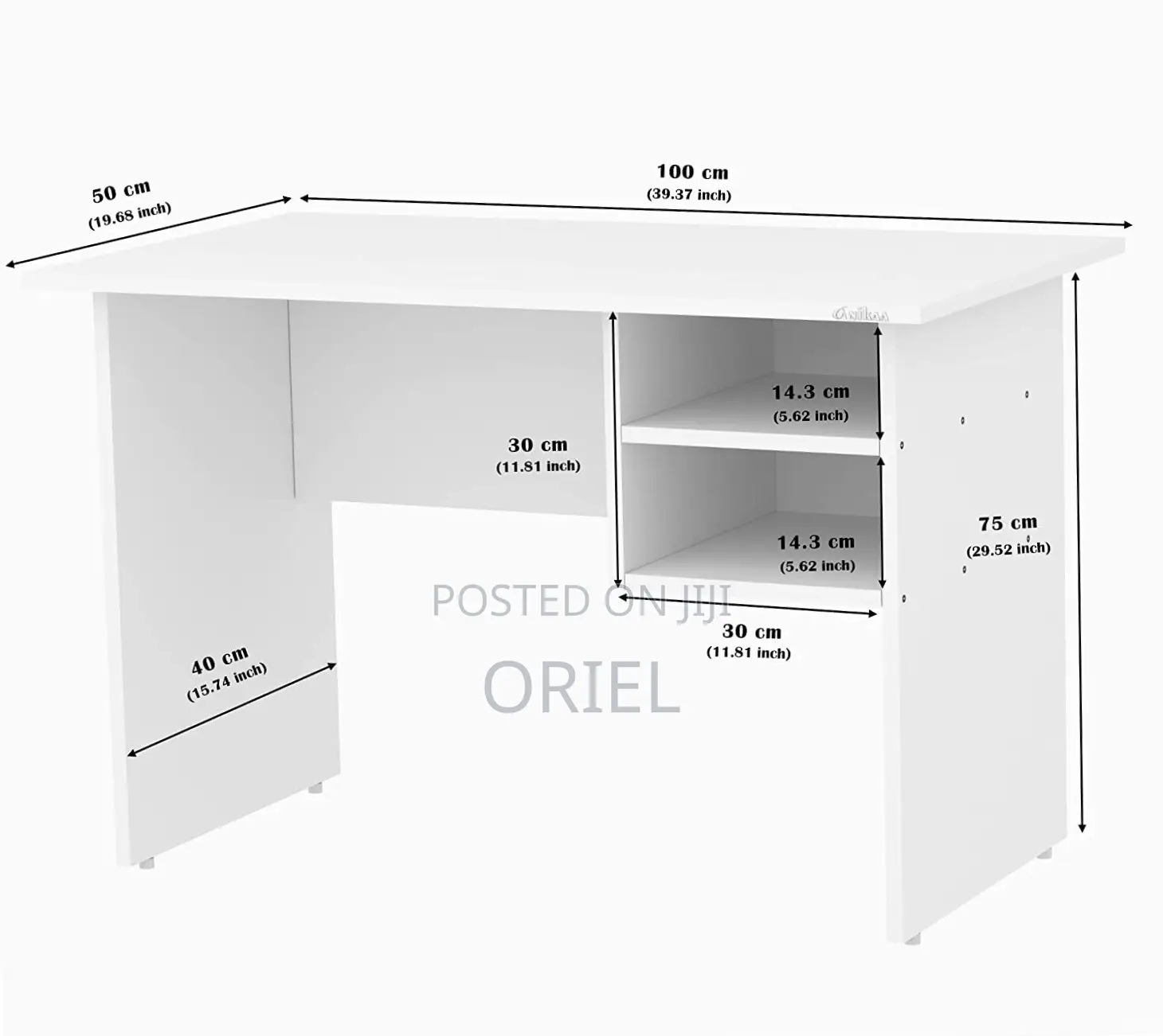 Office Desk : Study Desk With Open Drawers