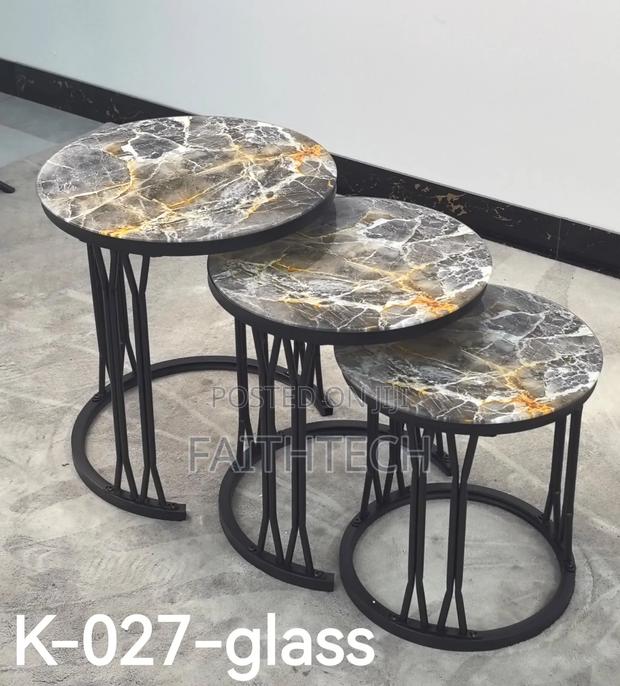 3 in 1 Executive Table (Glass Effect)