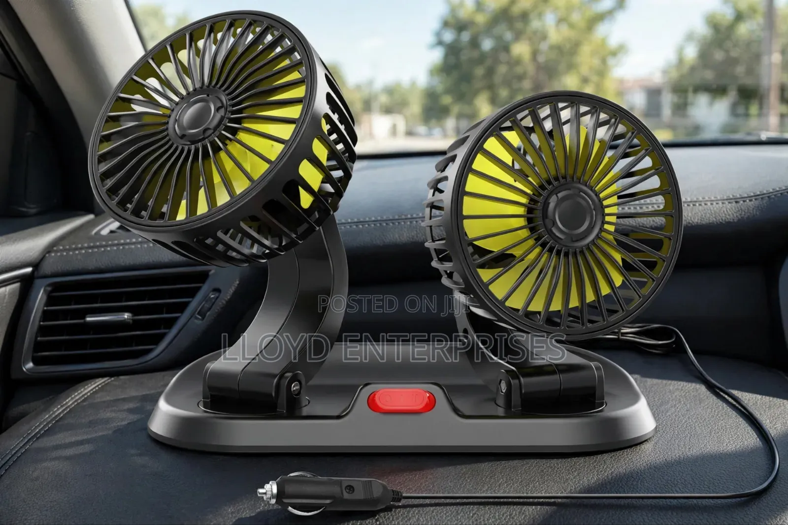 2 Speed Double Headed Vehicle Fan