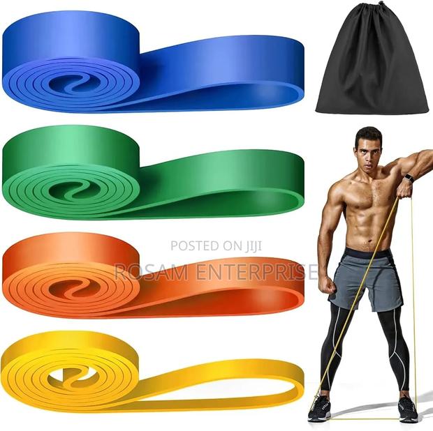 4PCS Resistance Loop, Latex Bands - thumbnail 2