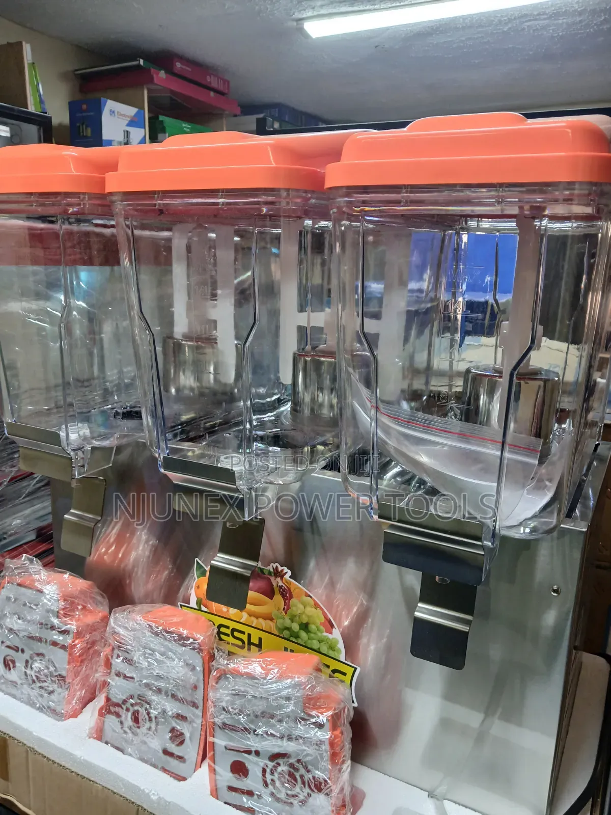 Triple-Bowl Commercial Electric Juice Dispenser