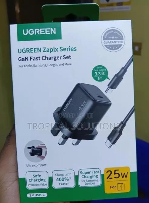 Ugreen 25W USB-C GaN Fast Charger Set UK X517 25W Charger
