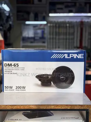 Alpine DM-65 6.5-Inch 2-Way Coaxial Car Speaker | 200W Peak, 50W RMS