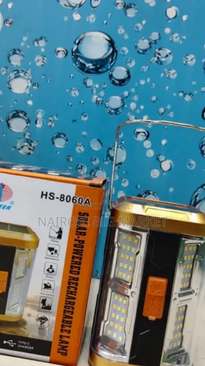 Solar Powered Rechargeable Lamp