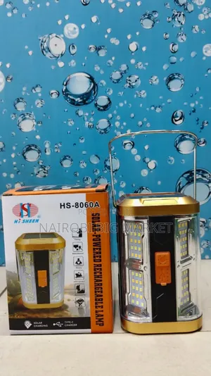 Solar Powered Rechargeable Lamp