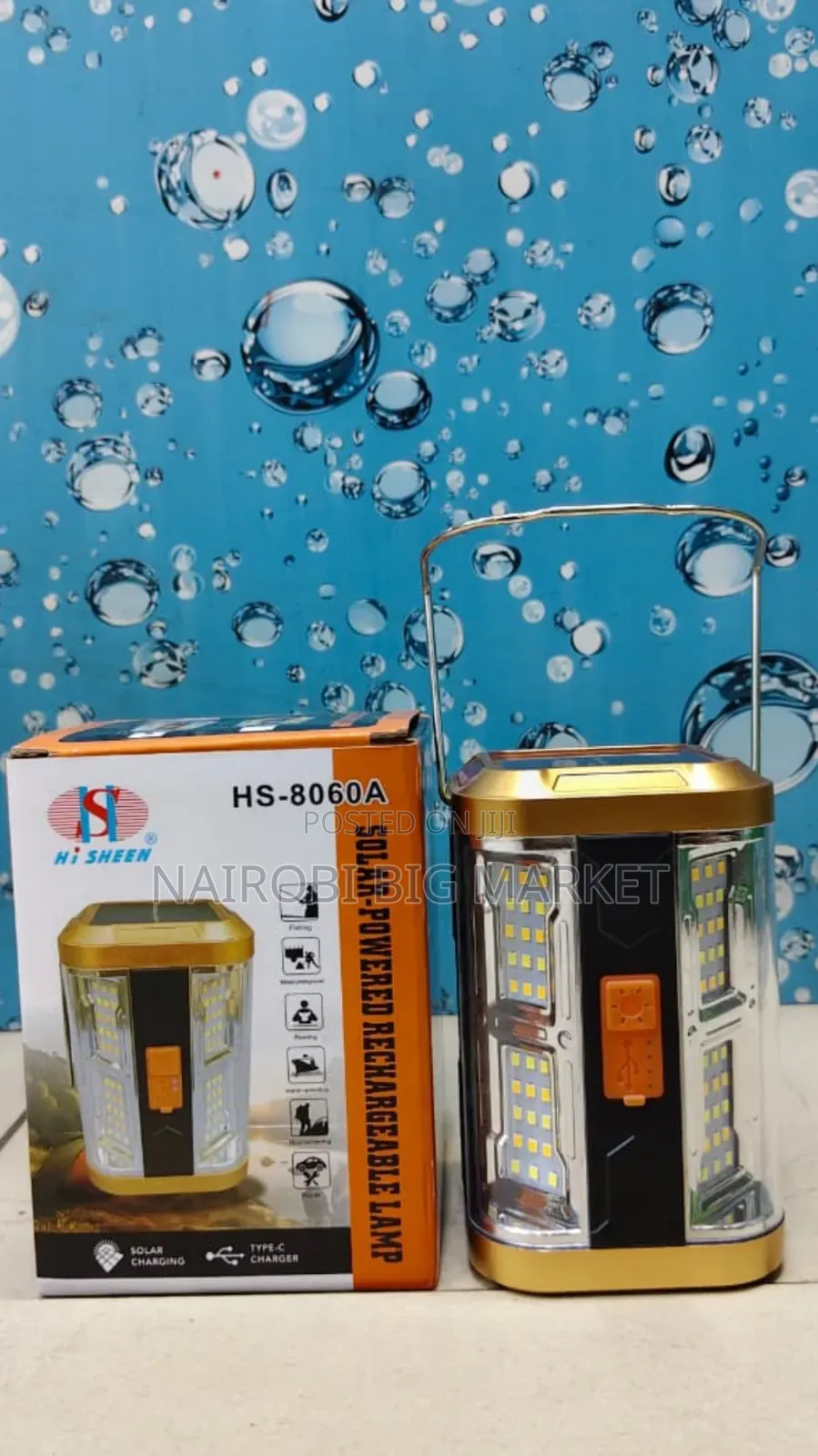 Solar Powered Rechargeable Lamp