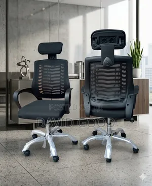 Ergonomic Headrest Chair Black