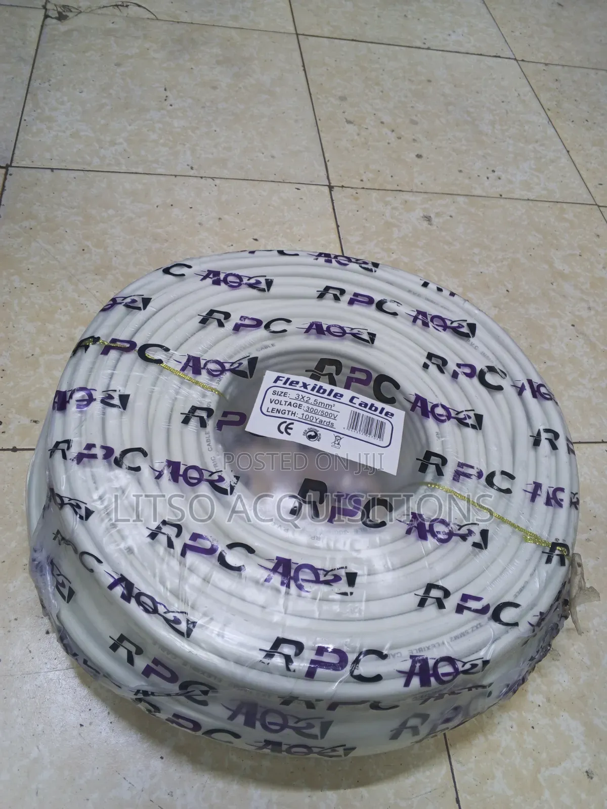 3×2.5mm2 Flexible Electrical Cable – 100 Yards | 300/500v