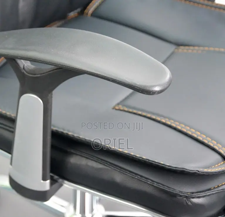 Office Chair : High Back Black Leather Chair