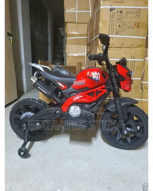 Kids Electric Motorbike With Rubber Wheels Blue