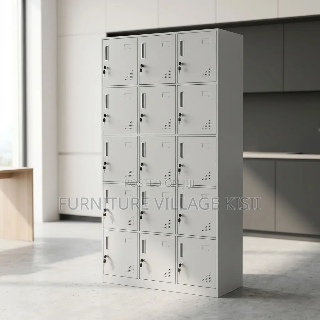 15-Locker Office Filing Cabinet