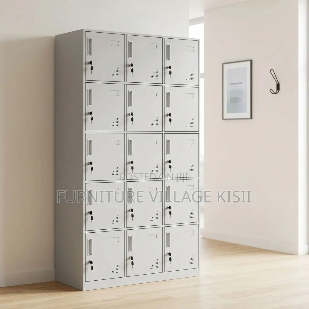 15-Locker Office Filing Cabinet