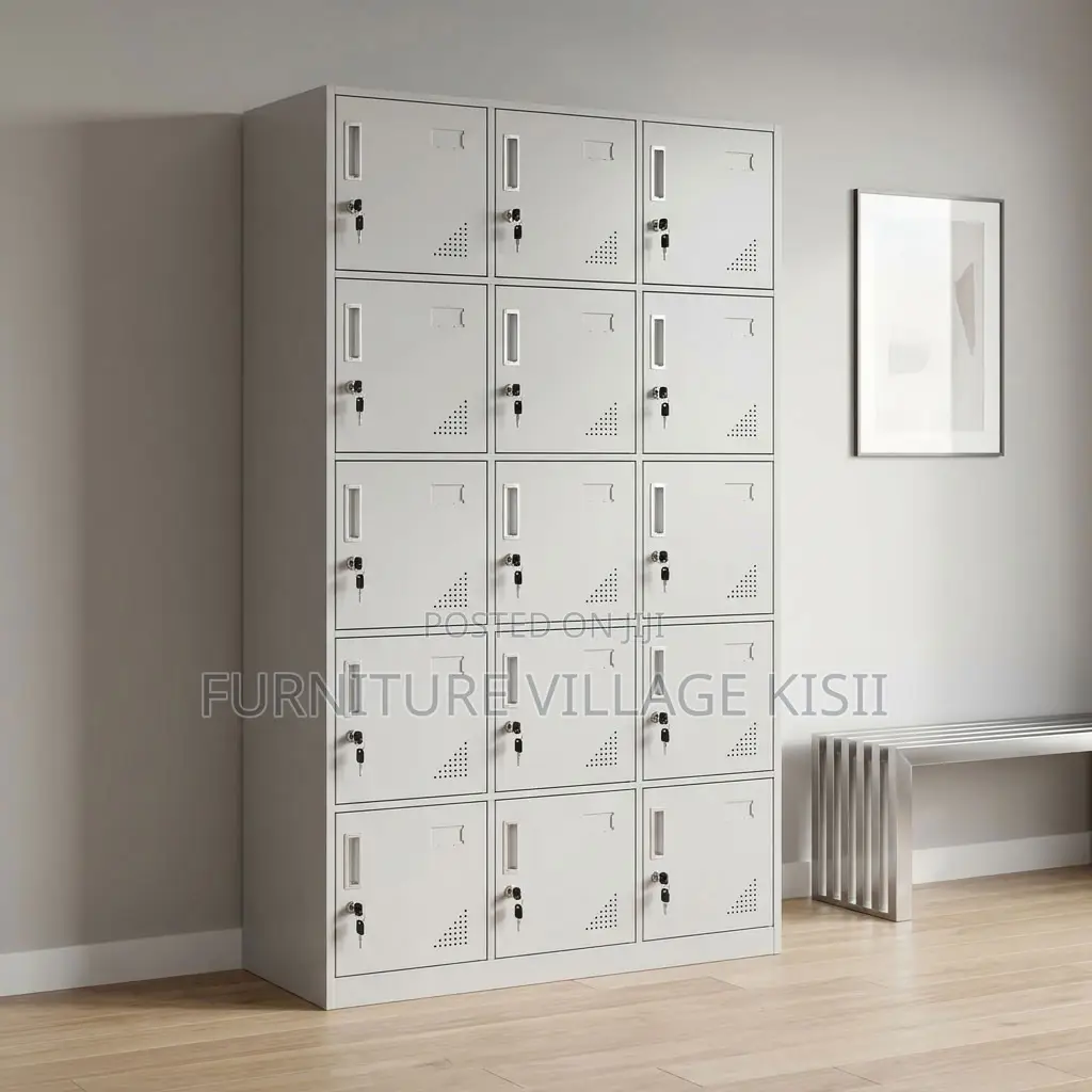15-Locker Office Filing Cabinet