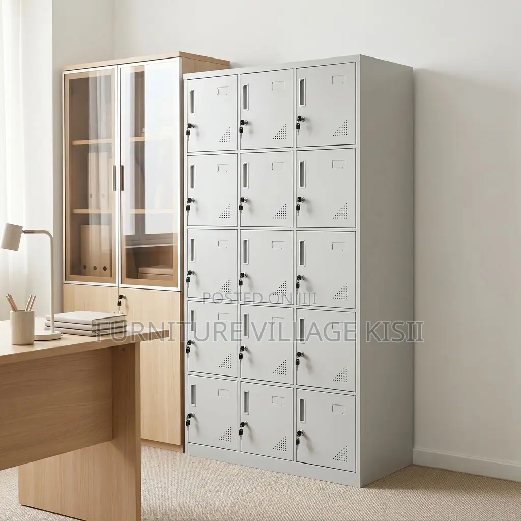 15-Locker Office Filing Cabinet