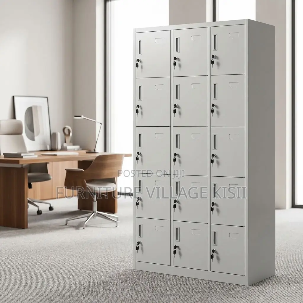15-Locker Office Filing Cabinet