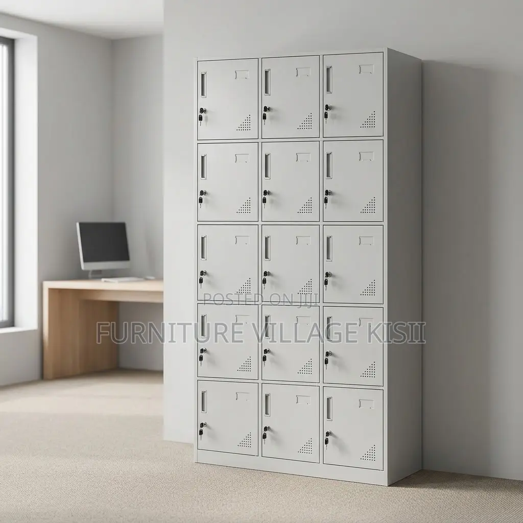 15-Locker Office Filing Cabinet