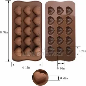 15 Slot Chocolate Candy Ice Cream or Ice Cubes Silicone Moulds