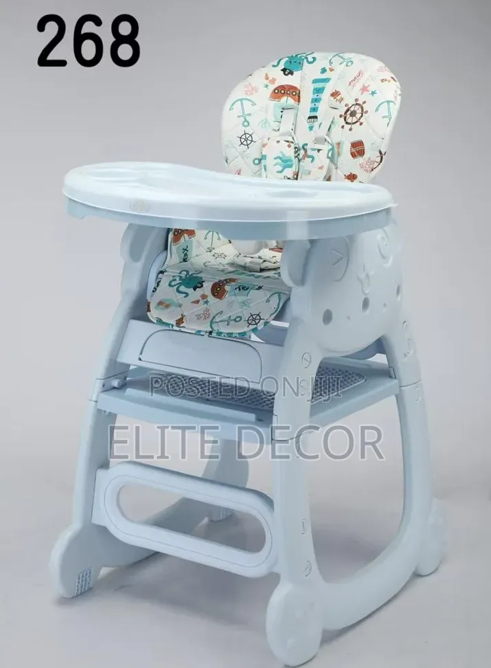 4-in-1 Convertible Baby High Feeding Chair – Pink White