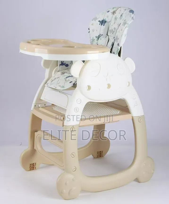 4-in-1 Convertible Baby High Feeding Chair – Pink White